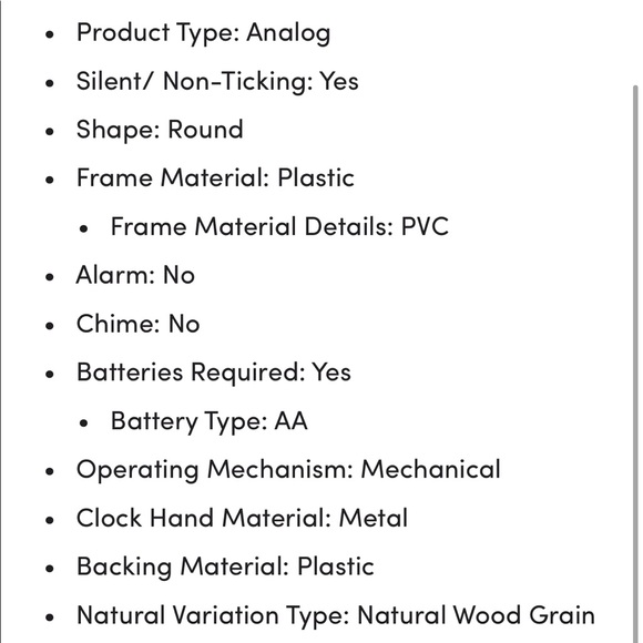 Oversized Wall Clock Decor - Picture 5 of 5